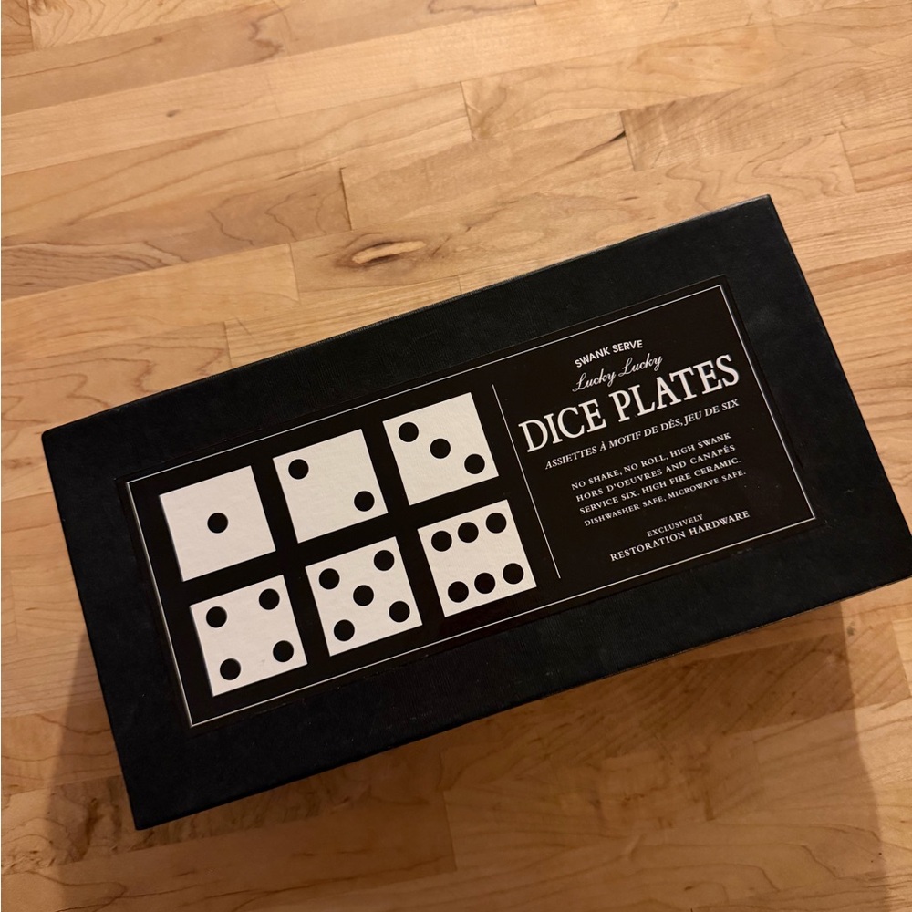 Lucky Lucky Dice Plates Restoration Hardware